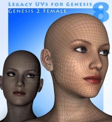 Legacy UVs for Genesis 8 Genesis 2 Female-͡Ĵͳ͡Ů