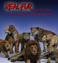 Real Fur for DAZ Big Cat 2 48699е