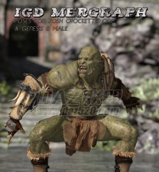IGD Mergraph Poses for Orc HD and Genesis 8 Male 69958е
